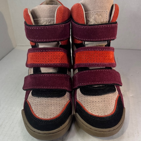 Rare Ash Ltd Alex Multi-Wedge Suede Velcro Shoes Sneakers, sz 36, Womens 5.5-6 - Picture 2 of 14